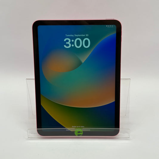 WiFi Only Apple iPad 10th Gen 64GB Pink MPQ33LL/A