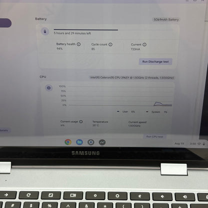 Samsung Chromebook Plus Celeron 3965Y 4GB RAM 64GB SSD