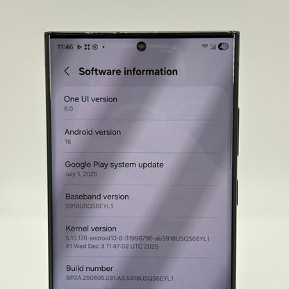 Broken Unlocked Samsung Galaxy S23 Ultra 512GB Phantom Black