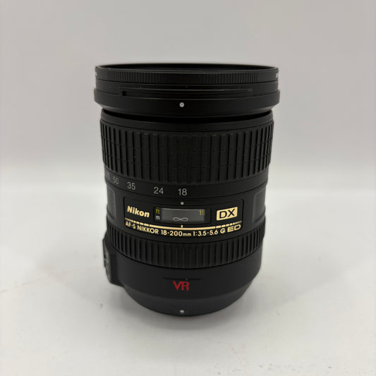 Nikon AF-S DX NIKKOR 18-200mm f/3.5-5.6G VR Auto & Manual Lens AF-S