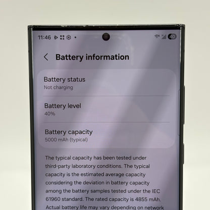 Broken Unlocked Samsung Galaxy S23 Ultra 512GB Phantom Black